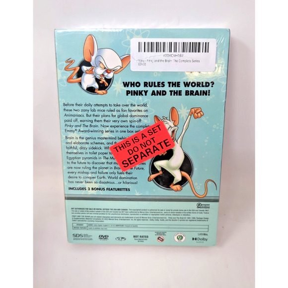 Pinky and the Brain: The Complete Series (DVD, 2023, 12-Disc) New in sealed wrap - Picture 2 of 3